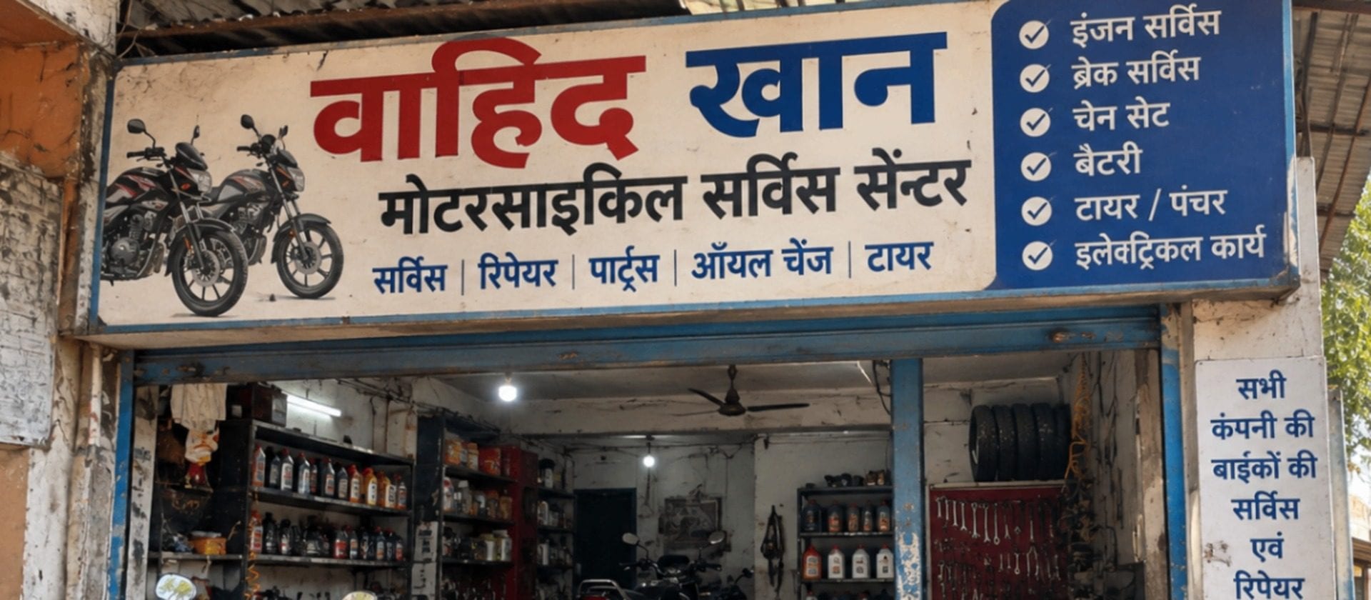 🏍️ वाहिद खान मोटरसाइकिल सर्विस सेंटर cover